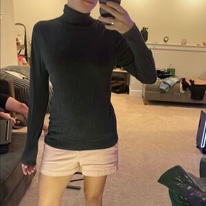 Susina Black Cowl Neck Sweater